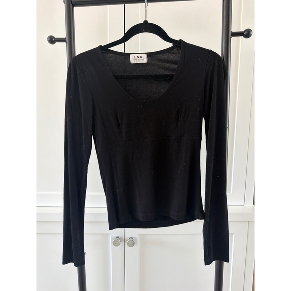 LNA Tops - LNA Black Long Sleeve Top